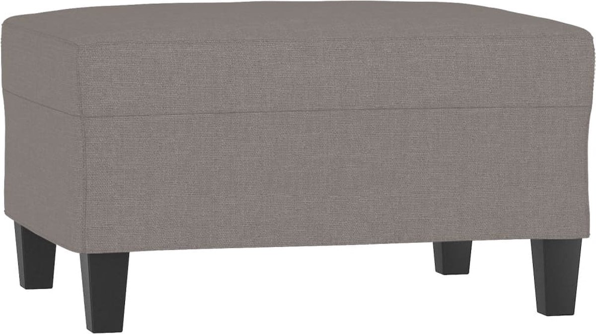vidaXL - Voetenbank - 70x55x41 - cm - stof - taupe