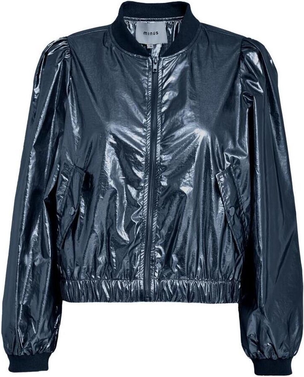Minus Jas Janice Metallic Bomber J Mi5889 1036 Met Legion Blue