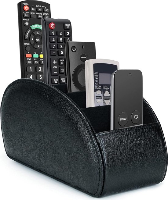 Support De Télécommande Tv Pour Table Avec 5 Compartiments , Porte