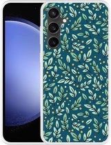 Cazy Hoesje geschikt voor Samsung Galaxy S23 FE Blaadjespatroon