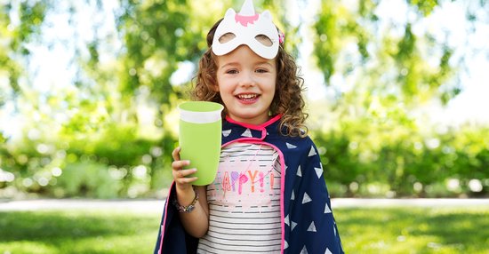 Munchkin Miracle Anti-Lek 360° Drinkbeker - Sippy Cup - Oefenbeker voor Baby en Kind - 296ml - Groen - Munchkin