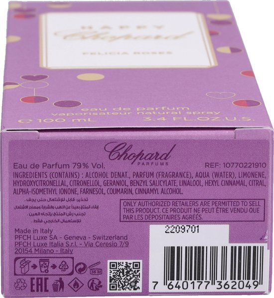 Eau De Parfum Spray Feminino - Chopard - Happy Felicia Roses - 100 ml