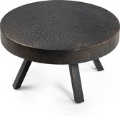 Hoppa! Salontafel rond 58 cm, Lava, vintage zwart