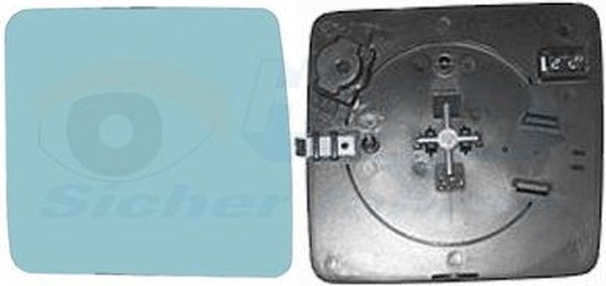 VanWezel 3024836 - Miroir rétroviseur droit pour Mercedes C(190) w201 de 1982 à 1993