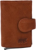 Bear Design Elsie Porte-carte de crédit / porte-cartes / portefeuille - Cognac
