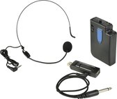 QTX U-Head draadloze USB headset microfoon UHF 864.8 Mhz