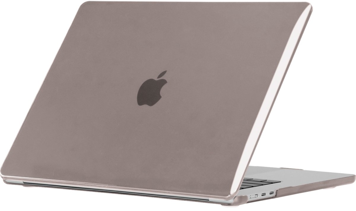 Mobigear Laptophoes geschikt voor Apple MacBook Air 15 Inch (2023-2024) Hoes Hardshell Laptopcover MacBook Case | Mobigear Glossy - Grijs - Model A2941