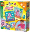 foto van SES - Giga edelstenen diamond painting - extra grote zelfklevende diamanten in verschillende vormen en kleuren - inclusief geïllustreerde kaarten