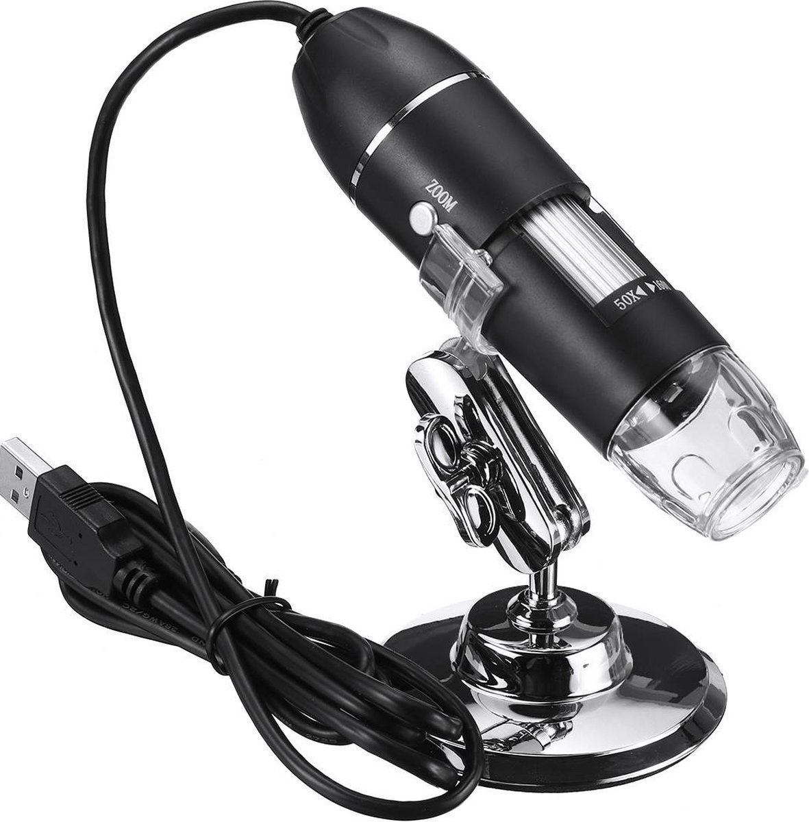 Bolture Draadloze Microscoop - Digitale Microscoop Met 1600x Vergroting - Microscoop Met Flexibele Standaard - 3-in-1 USB-C Handheld Microscoop
