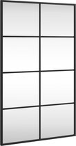 vidaXL - Wandspiegel - rechthoekig - 50x80 - cm - ijzer - zwart