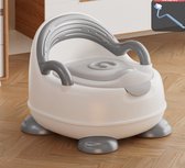 Potje Luxe Creme/Zilver - zindelijkheidstraining - Baby - Unisex - Wc - kinderen - Kinderpotje - Toiletpot - Trainer