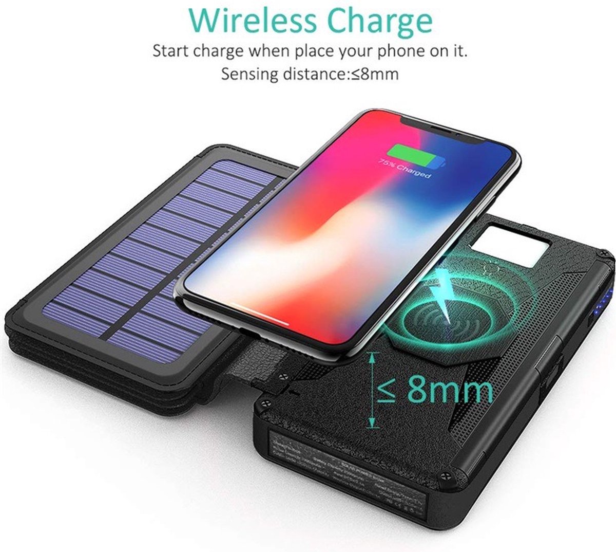 powerbank met zonnepaneel - geschikt (EAN: ...1068) - afbeelding 3