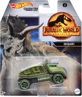 Hot Wheels Jurassic World Triceratops - 7 cm - Échelle 1:64 - Véhicule jouet