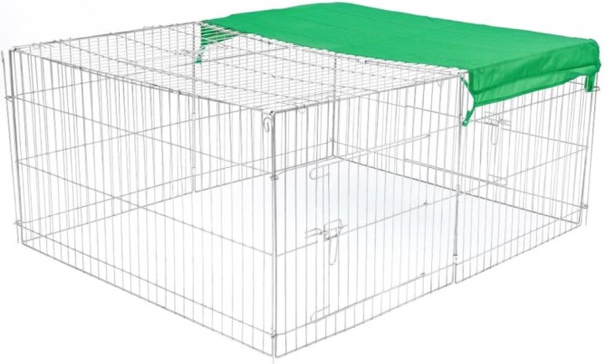 @Pet - @Pet - @Pet - Huisdierenren - voor - buiten - Castle - 144x112x60 - cm - metaal
