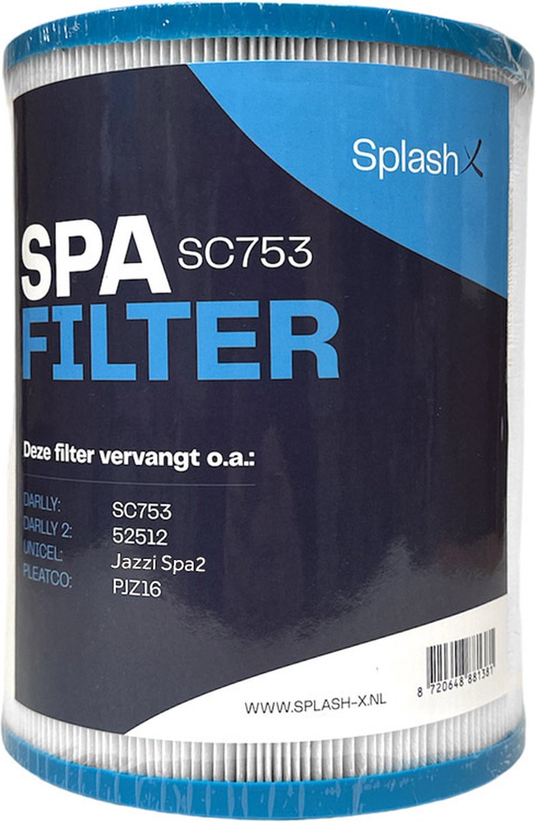 Splash-X spa filter - SC753 (Jazzi Spa2) - Filter voor spa