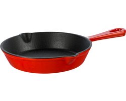 Grand Feu - Geëmailleerde gietijzeren pan - 15,5 cm - rood