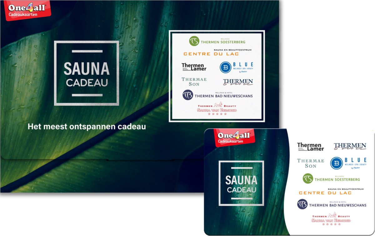 SaunaCadeau - Cadeaubon - 50 euro + cadeau-envelop