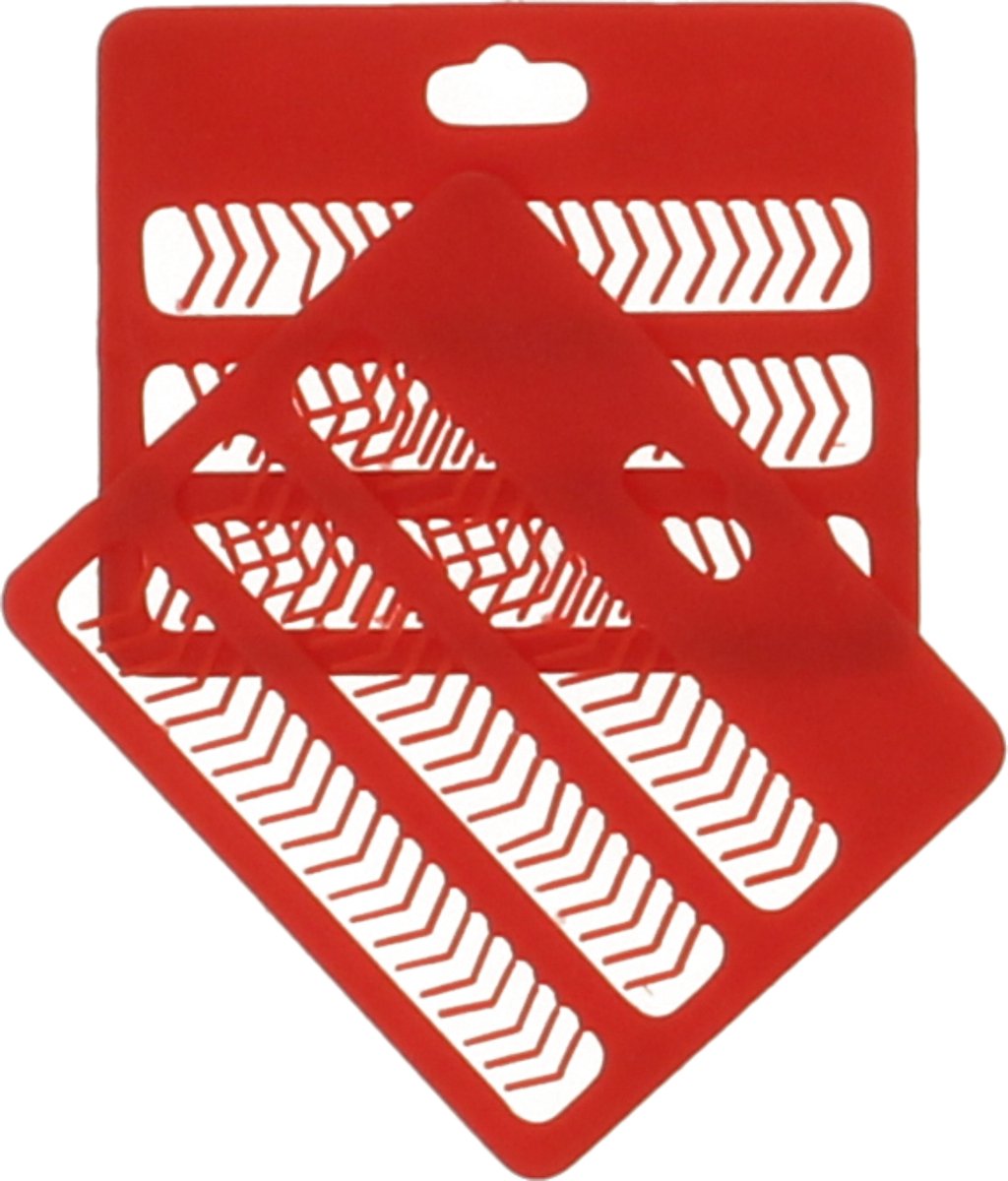 2x boilie - frame - stoppers - boiliestoppers - boilie - hair - rig - rood