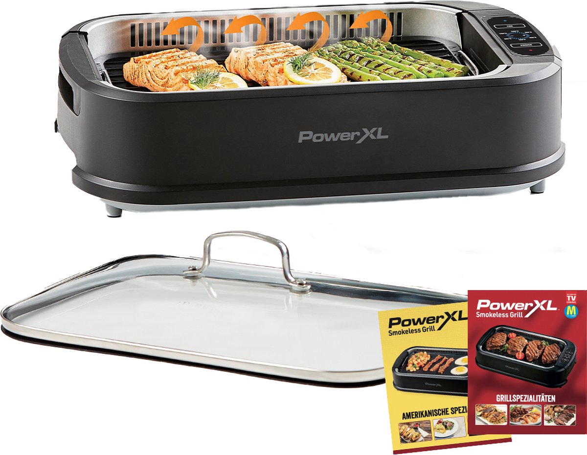 PowerXL Smokeless Grill Elektrische Grill Rookloos & geurloos