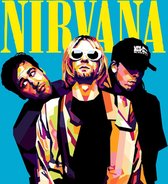Nirvana Poster | Band Poster | Kurt Cobain Poster | Rock poster | Pop Art Poster | 61x91cm | Wanddecoratie | Muurposter | Geschikt om in te lijsten