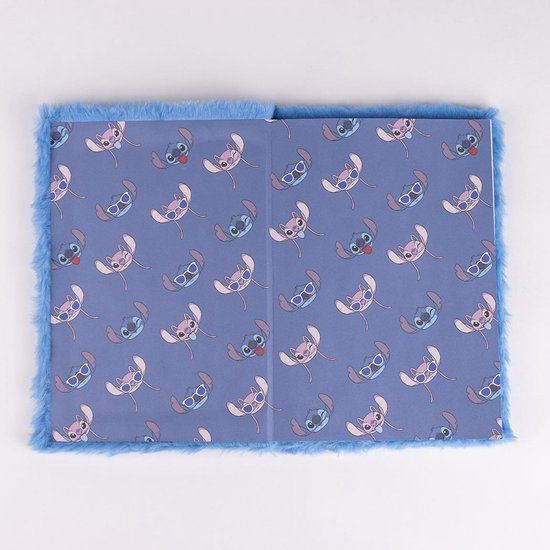 Disney Stitch Fluffy Notebook A5