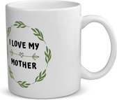 Akyol - i love my mother koffiemok - theemok - Mama - liefste moeder - moeder cadeautjes - moederdag - verjaardag - geschenk - kado - 350 ML inhoud