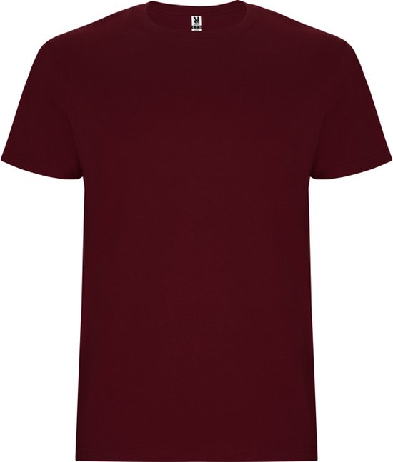 2 Pack T-shirt's unisex met korte mouwen 'Stafford' Granate Rood - S