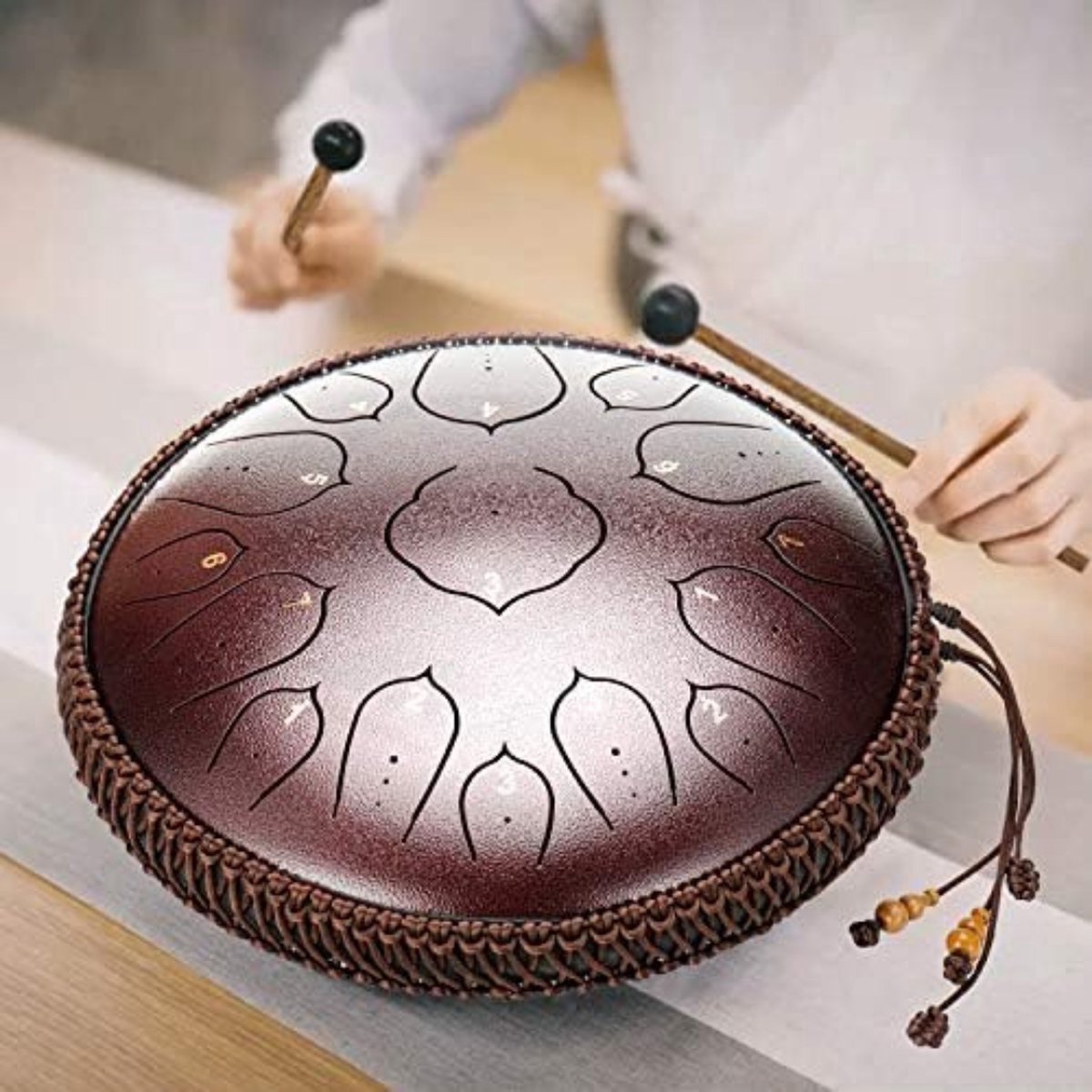 Hanpdan - Tambour de langue - Tambour de langue en acier - Tambour handpan  | bol