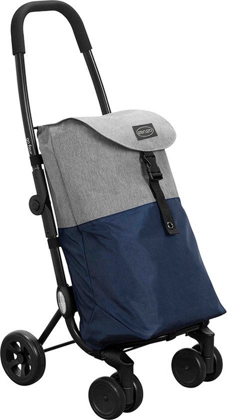 Ceruzo - Go Four Boodschappentrolley - 43.5 liter - Blauw / Grijs - by Playmarket