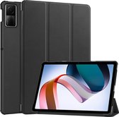 Tri-Fold Book Case met Wake/Sleep - Geschikt voor Xiaomi Redmi Pad SE Hoesje - Zwart