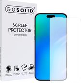 GO SOLID! ® Screenprotector geschikt voor Apple iPhone 15 Pro Max - gehard glas