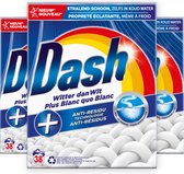 Dash Lessive en poudre Original – Plus blanche que Wit – Pack économique – 114 lavages (3 x 38)
