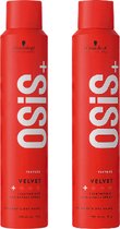 Schwarzkopf OSiS+ Velvet lightweight wax-effect spray - haarspray - voordeelverpakking - 2 x 200ml