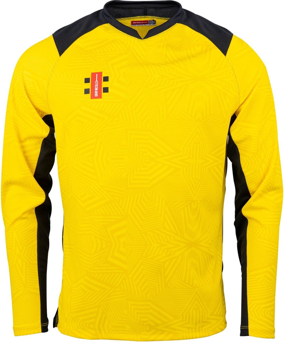Gray-Nicolls Cricket SHIRT PRO T20 L/S GN/BK 9-10 9 - 10 Yrs - Groen / Zwart