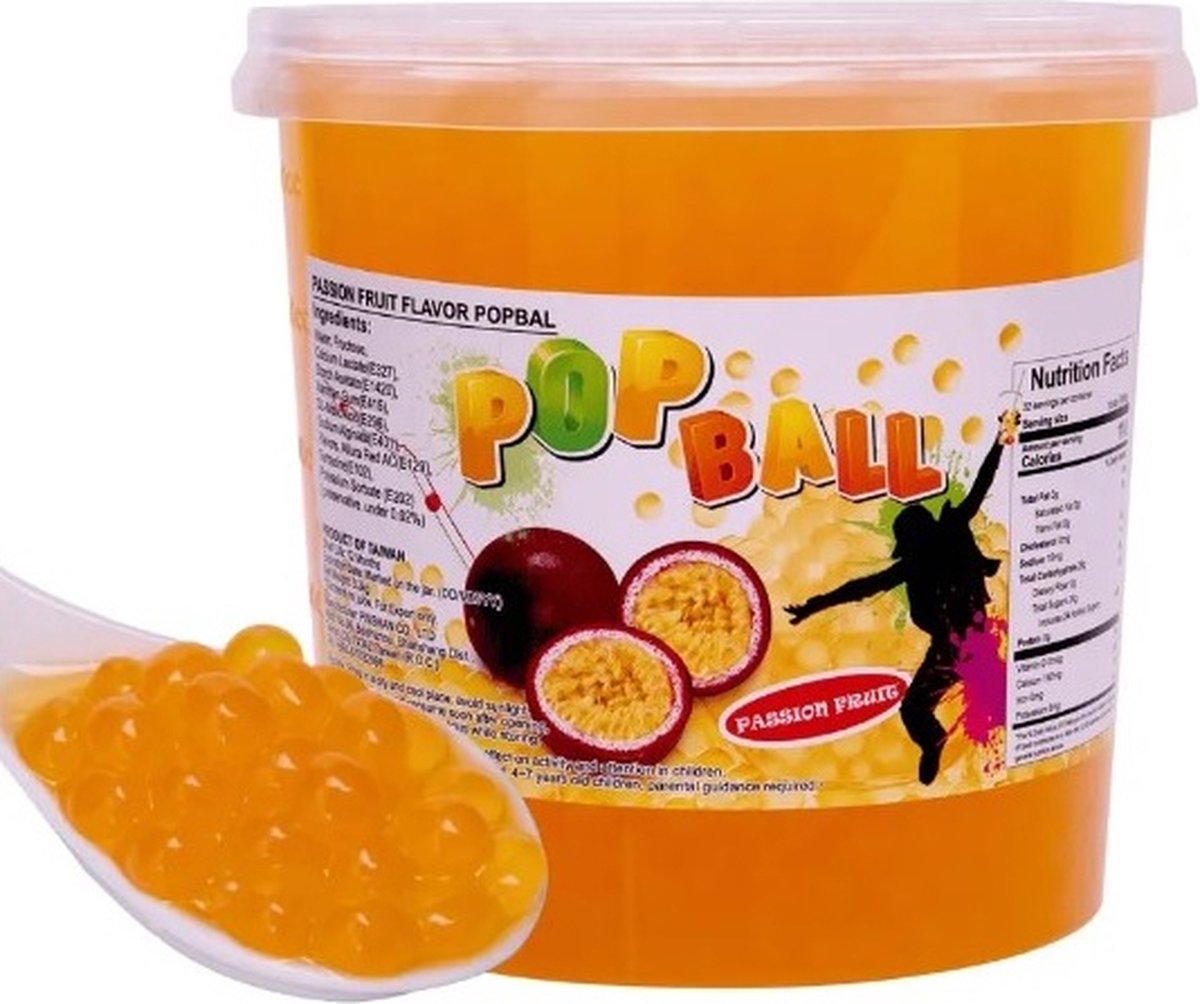 Damsouq® Pinshan Pop Balls (Bubble Tea balls) Passievrucht smaak