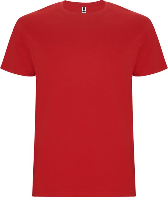 5 Pack T-shirt's unisex met korte mouwen 'Stafford' Rood - 4XL
