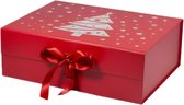 Cadeauverpakkingen & cadeaupapier Cadeauverpakkingen Kerstverpakking - Giftbox - Kerstdoos - Geschenkdoos - Christmas - 28x21x9.5 cm - Cadeau - Rood - Kerstmis - Doos - Handig Voor Kerst - Kerst