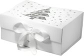 Kerstverpakking - Kerstdoos - Geschenkdoos - Giftbox - Christmas - 28x21x9.5 cm - Cadeau - Wit - Kerstmis - Doos - Handig Voor Kerst - Kerst