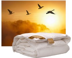 iSleep Gold Donzen Dekbed - 100% Ganzendons - Tweepersoons - 200x200 cm - Warmteklasse 2