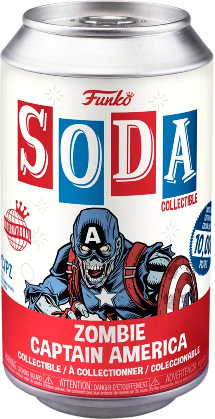 Vinyl Soda Figure Zombie Captain America LE 10000 Pcs