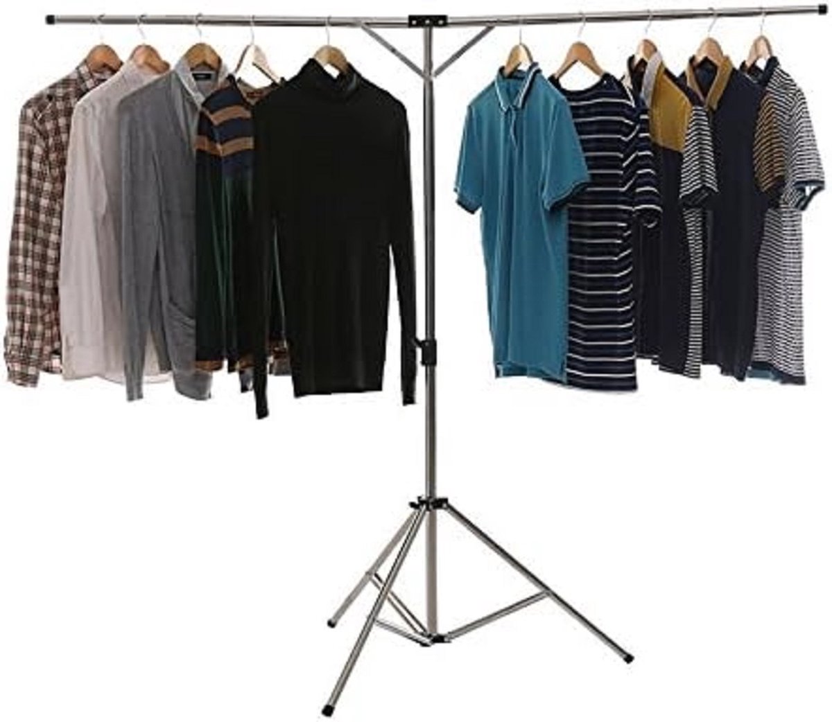 Goedkoopste wasdroogrek met grote capaciteit opgewaardeerde versie, droogrek kleding, waslijn roestvrij staal, vouwen binnen en buiten