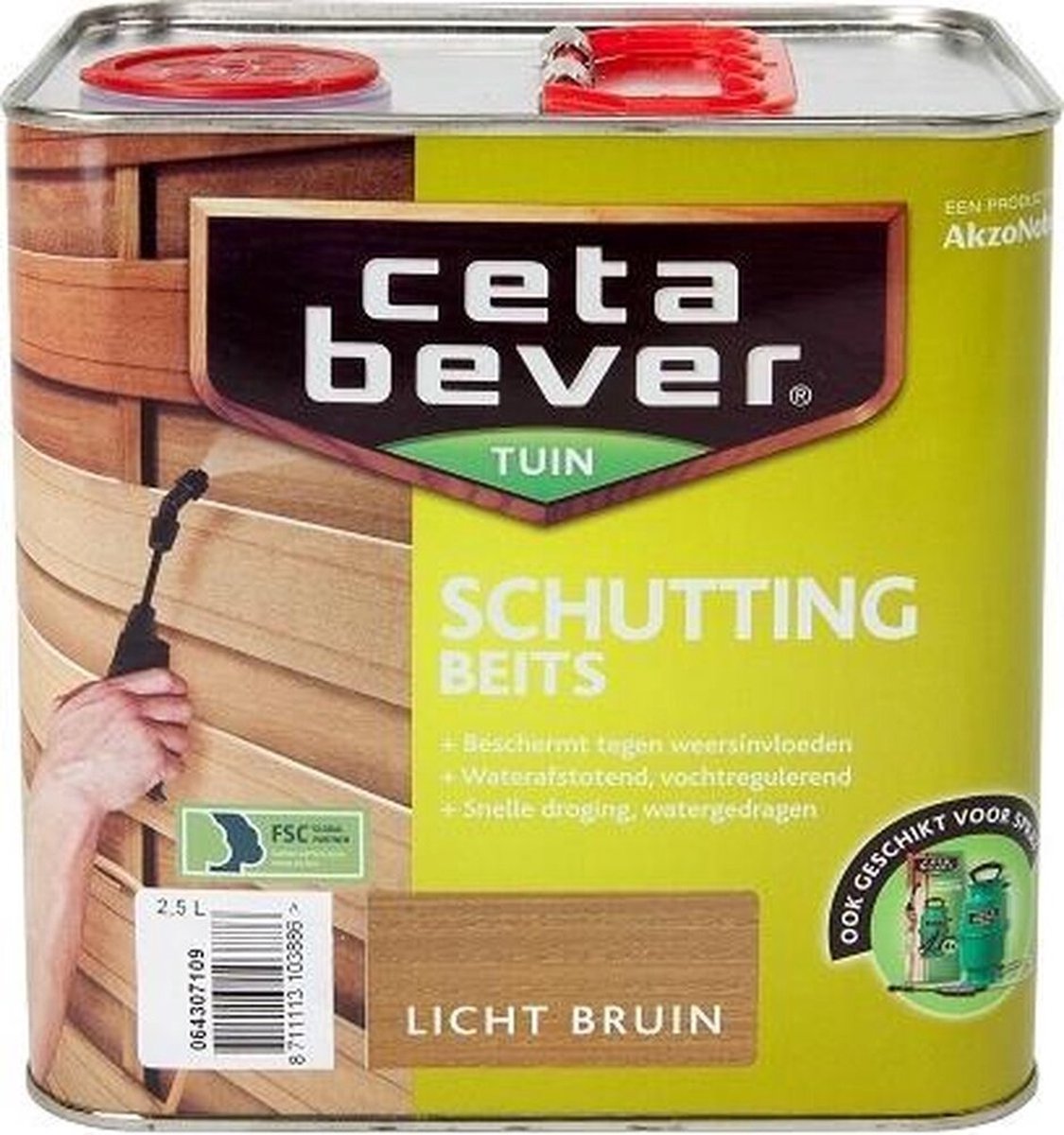 Cetabever Schuttingbeits - 2,5 liter - Lichtbruin