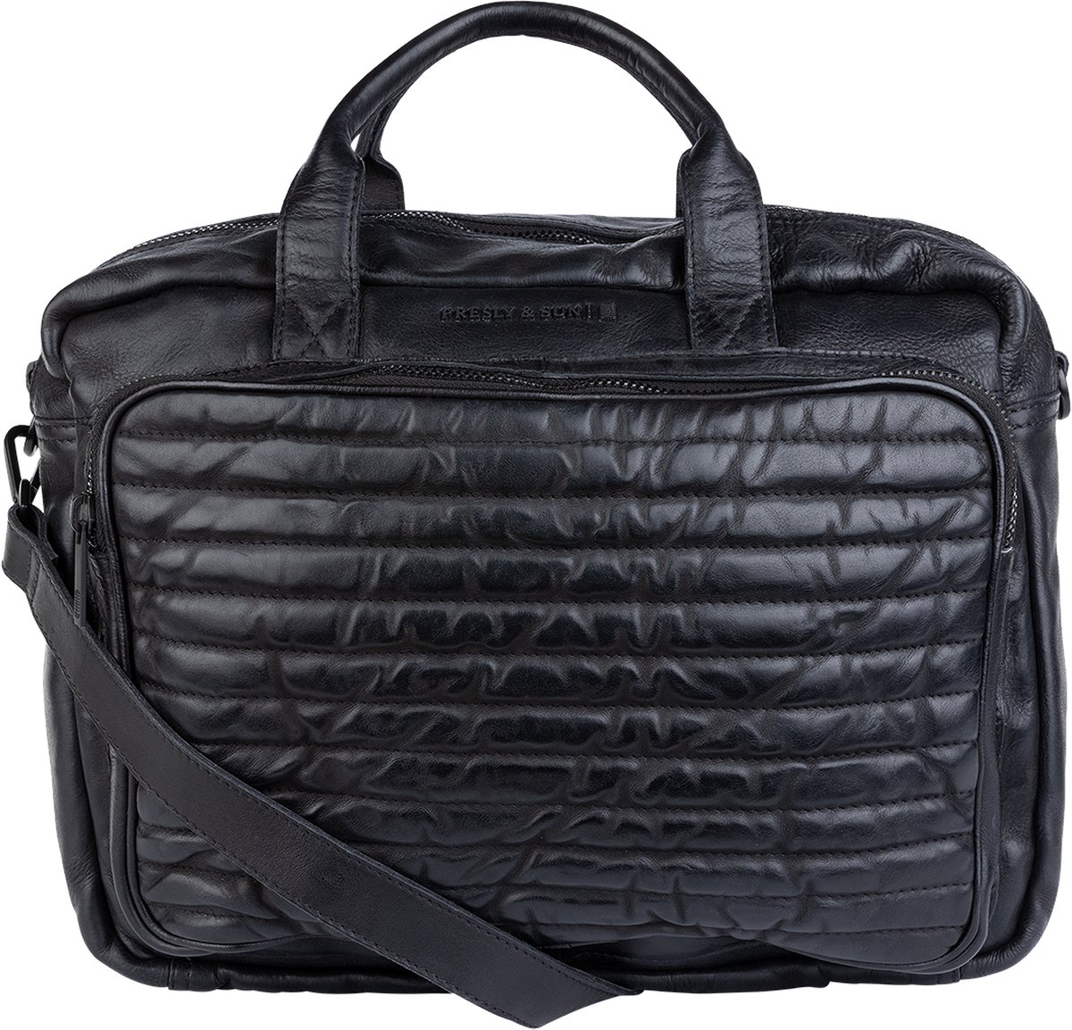 Presly & Sun Heren - Leren tas - Black