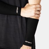 Artefit compressie onderarm sleeves – unisex - zonbescherming - XL - Black