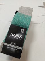 Hugo Boss sokken 2 paar groen gestreept 40/46
