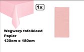 Nappe jetable papier rose 120cm x 180cm - Soirée à Thema festival soirée à thème évènement gala