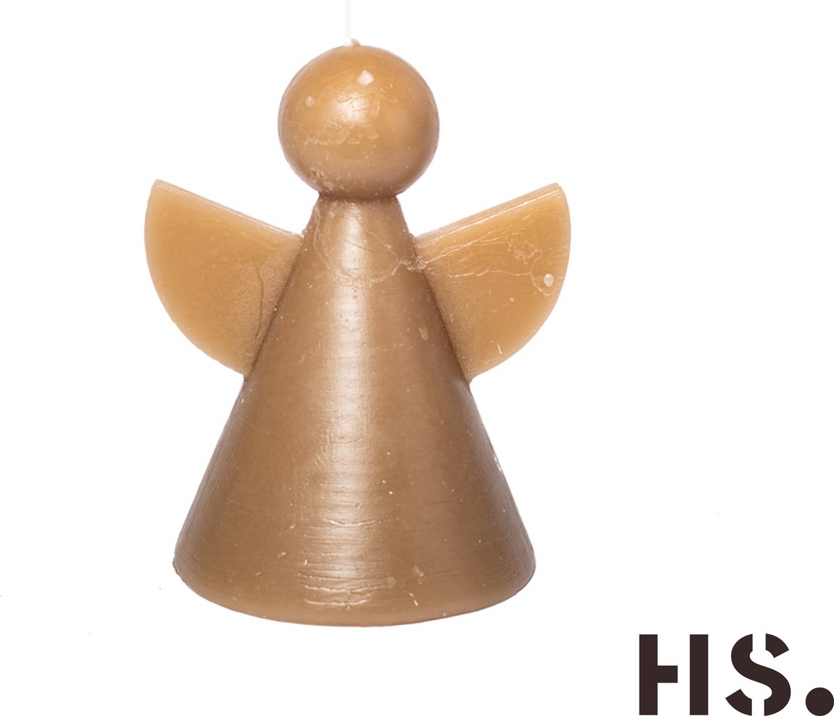 Home Society Engel kaarsen - Taupe - 11,5 cm