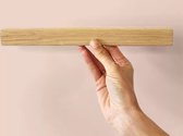 FERFLEX - Magnetische houten wandplank - 30 cm - Wandplank voor foto's - Decoratieve houten wandplank - Zwevende wandplank