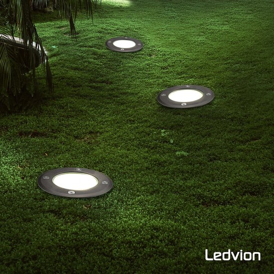 Ledvion Set de 6 Spots encastrés SMART , Spot encastrable LED rond, 5W,  Zwart, IP67,... | bol.com