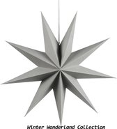 Étoile de Noël tendance 60 cm gris mat - Trendy - Grande étoile de Noël - cordon - Matt Grijs - 2021